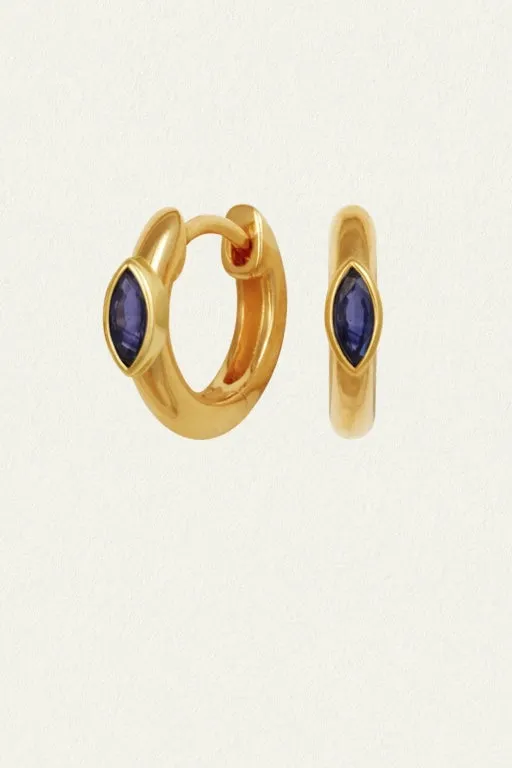 TEMPLE OF THE SUN - CHRYSALIS EARRINGS SAPPHIRE
