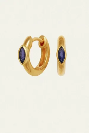 TEMPLE OF THE SUN - CHRYSALIS EARRINGS SAPPHIRE