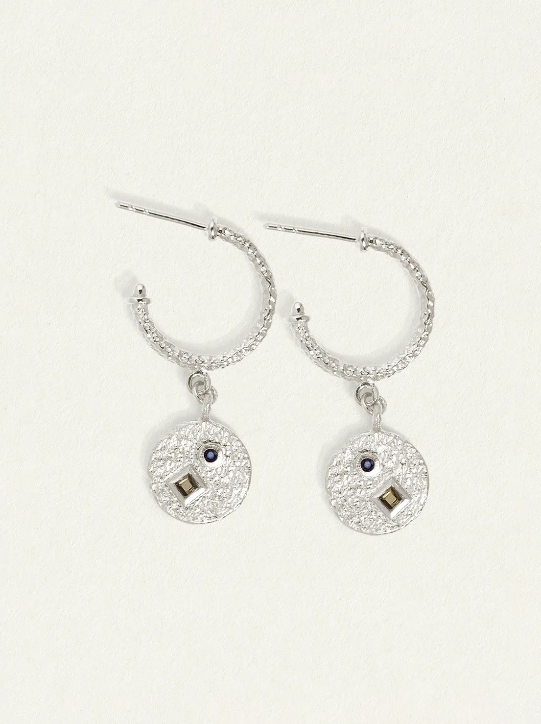 Temple of the Sun - Etna Earrings - Silver