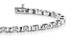 Tension Set Diamond Bracelet with 1.80 ct.(finished) 2.5mm