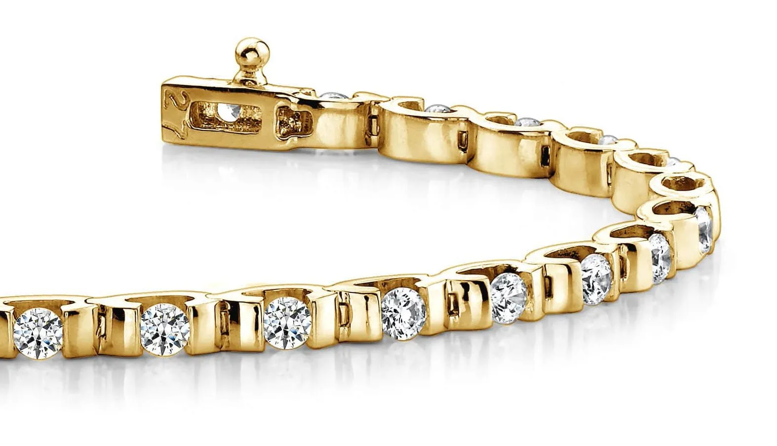 Tension Set Diamond Bracelet with 1.80 ct.(finished) 2.5mm