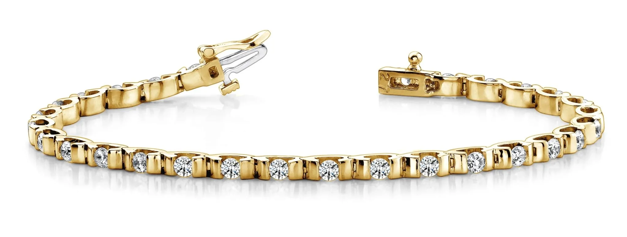 Tension Set Diamond Bracelet with 1.80 ct.(finished) 2.5mm