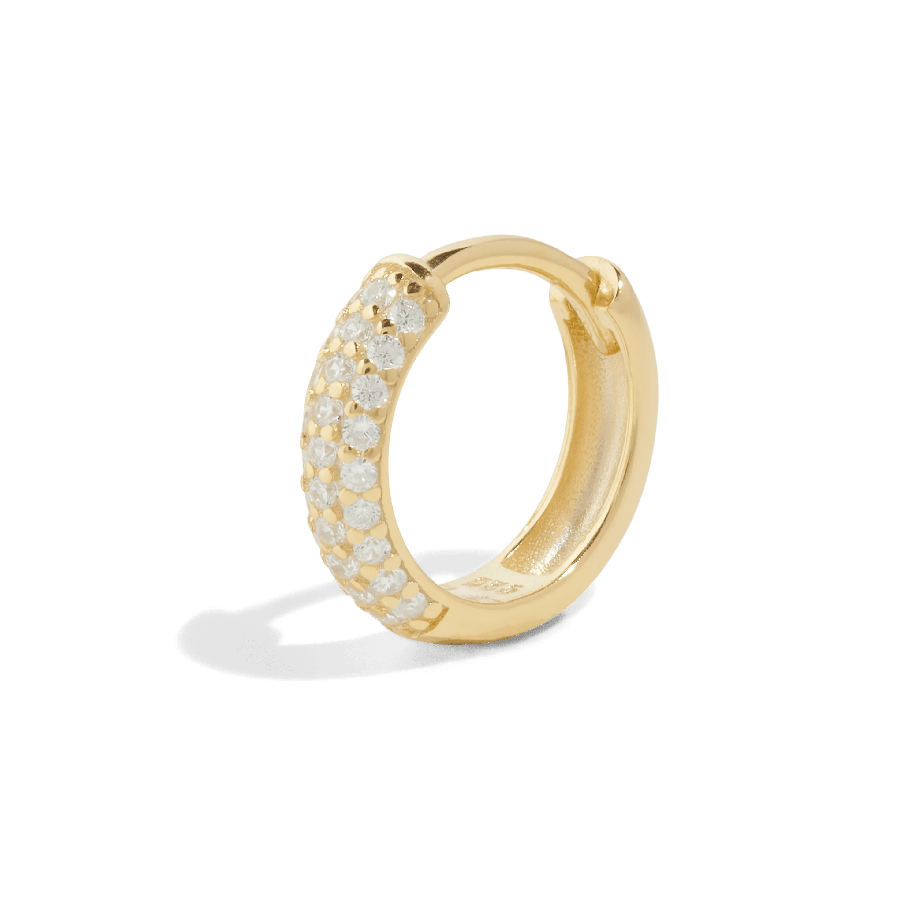 THE AURORA HOOP M - solid gold