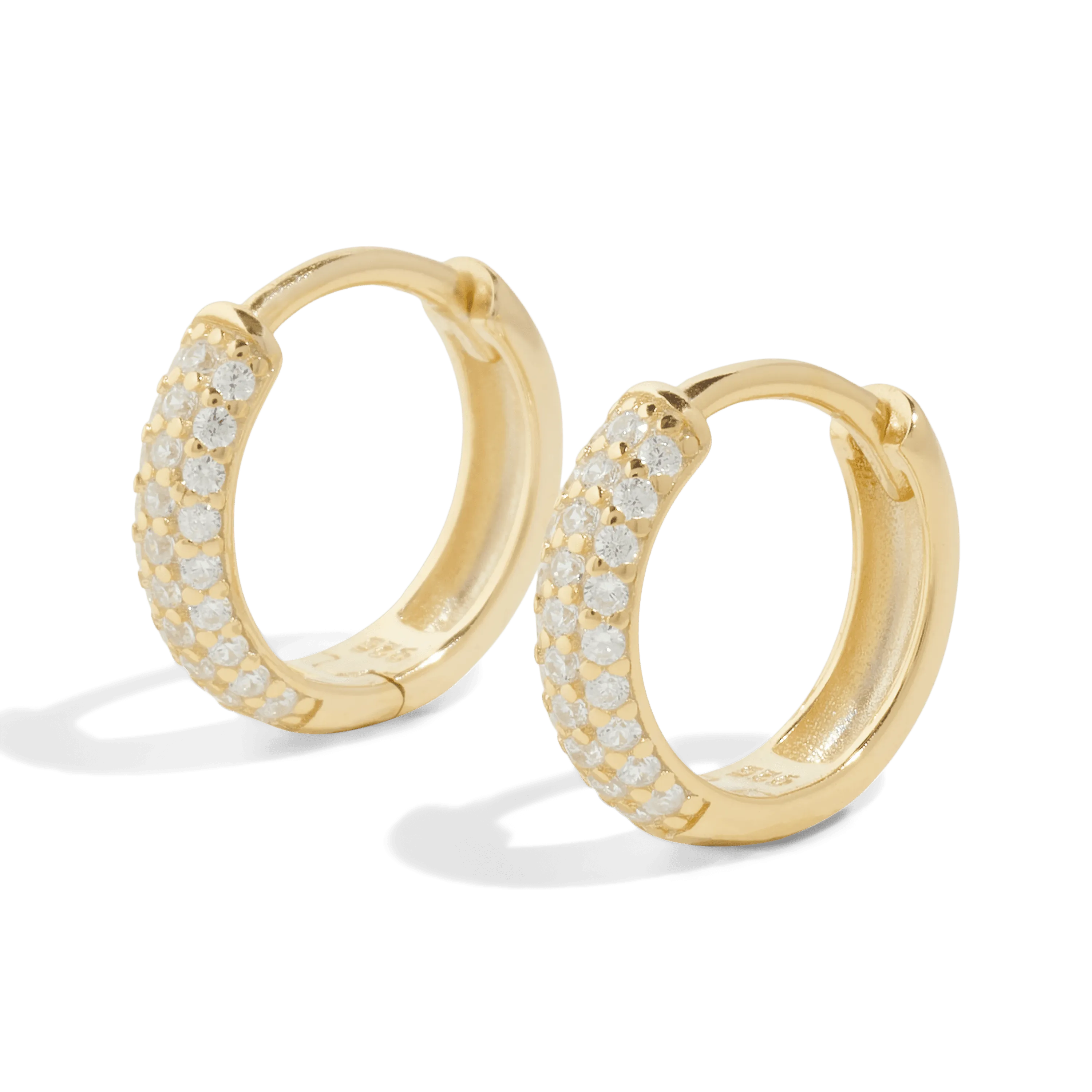 THE AURORA HOOP M - solid gold