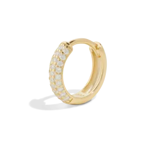 THE AURORA HOOP M - solid gold