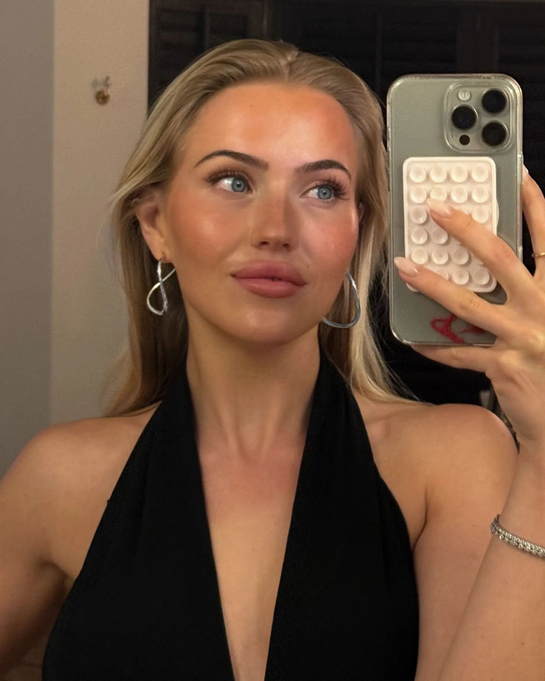 The Bella Hoops - silver plated