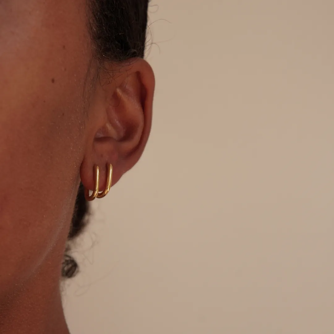 THE HARLEY MOLLY HOOP S - solid gold