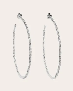 The JLo hoops XL - silver plated