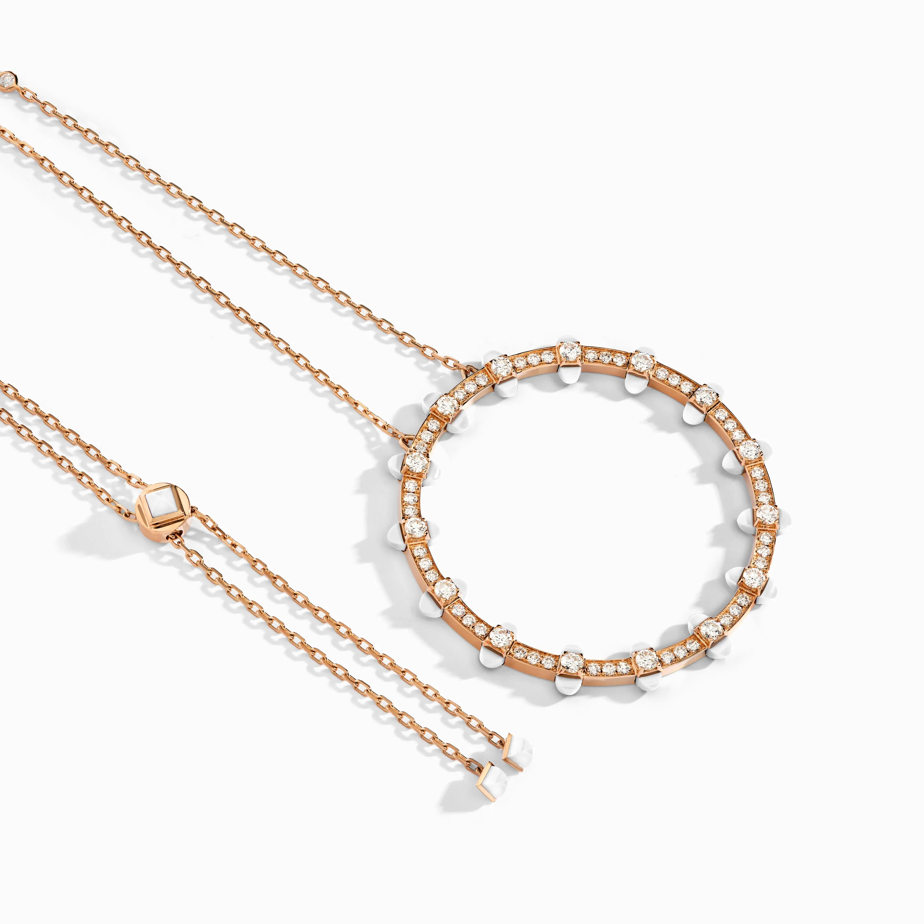 Tip-Top Diamond Halo Necklace