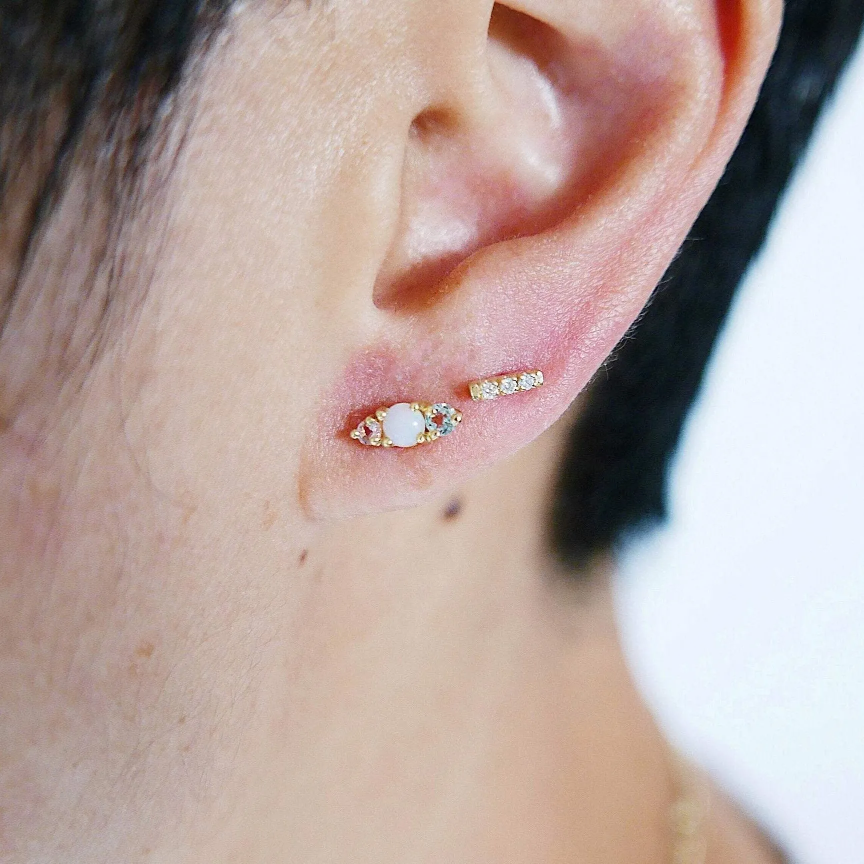 Trio Opal Earring