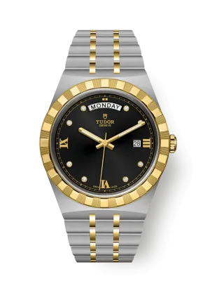 Tudor Royal, Stainless Steel and 18k Yellow Gold with Diamond-set, 41mm, Ref# M28603-0005
