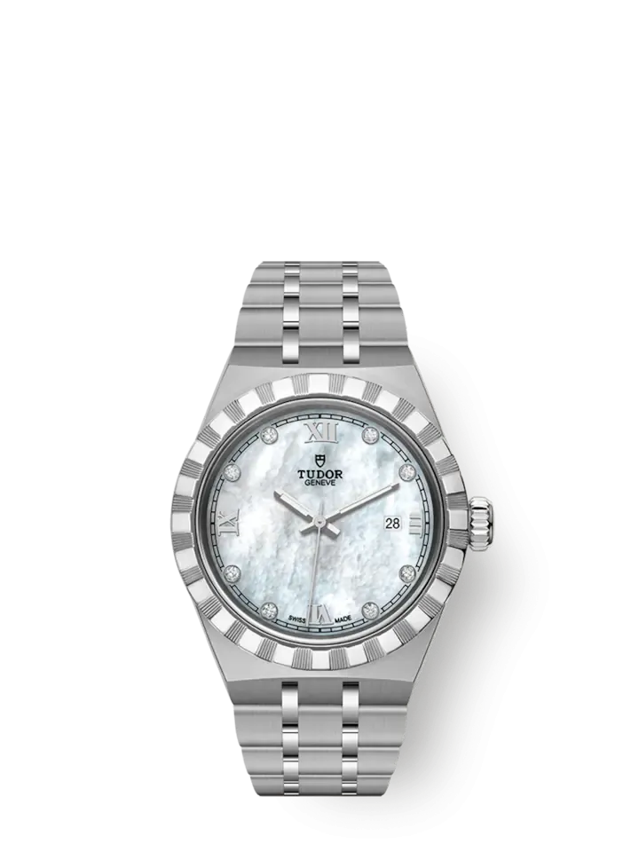 Tudor Royal, Stainless Steel and Diamond-set, 28mm, Ref# M28300-0005
