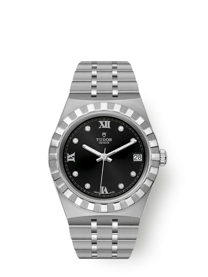 Tudor Royal, Stainless Steel and Diamond-set, 34mm, Ref# M28400-0004