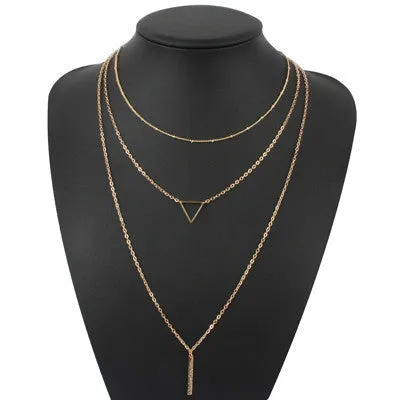 turquoise crystal bead round bar charm gold chain necklace multi layer statement necklaces amp pendants women summer jewelry