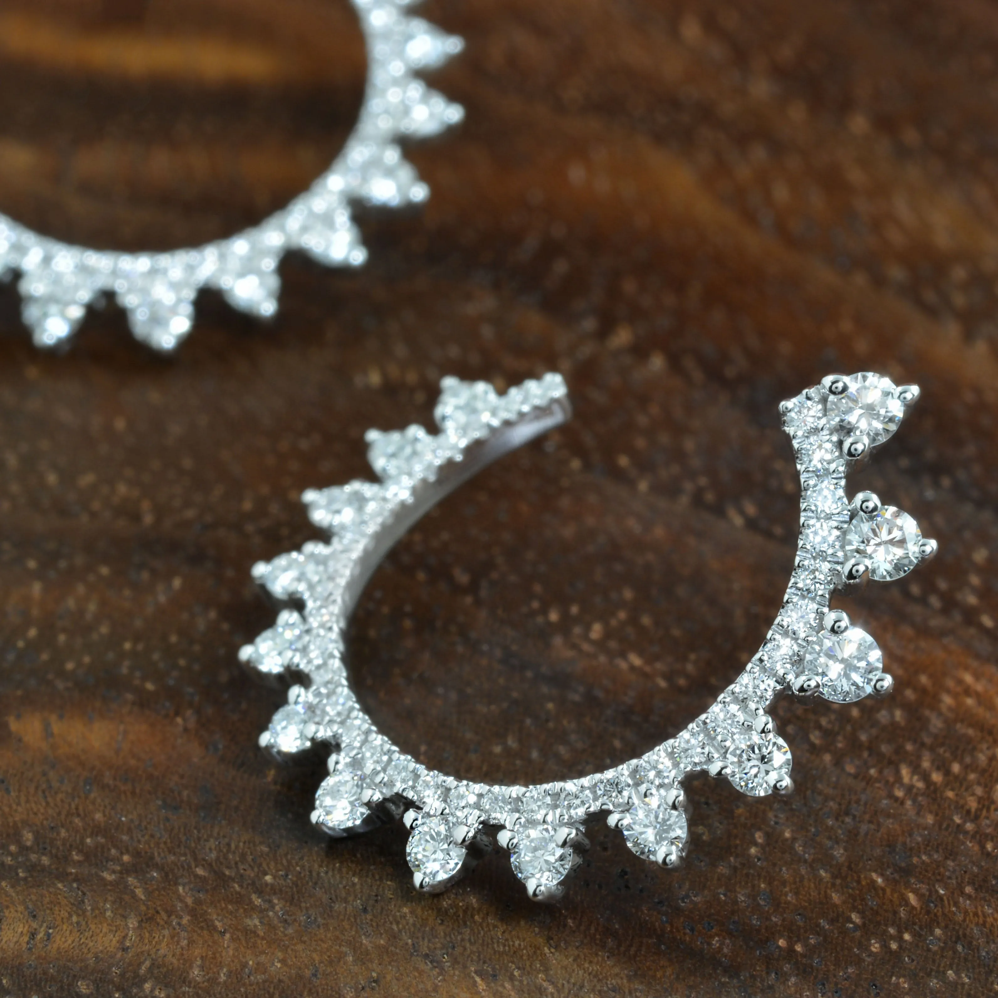 Unusual Diamond Hoops