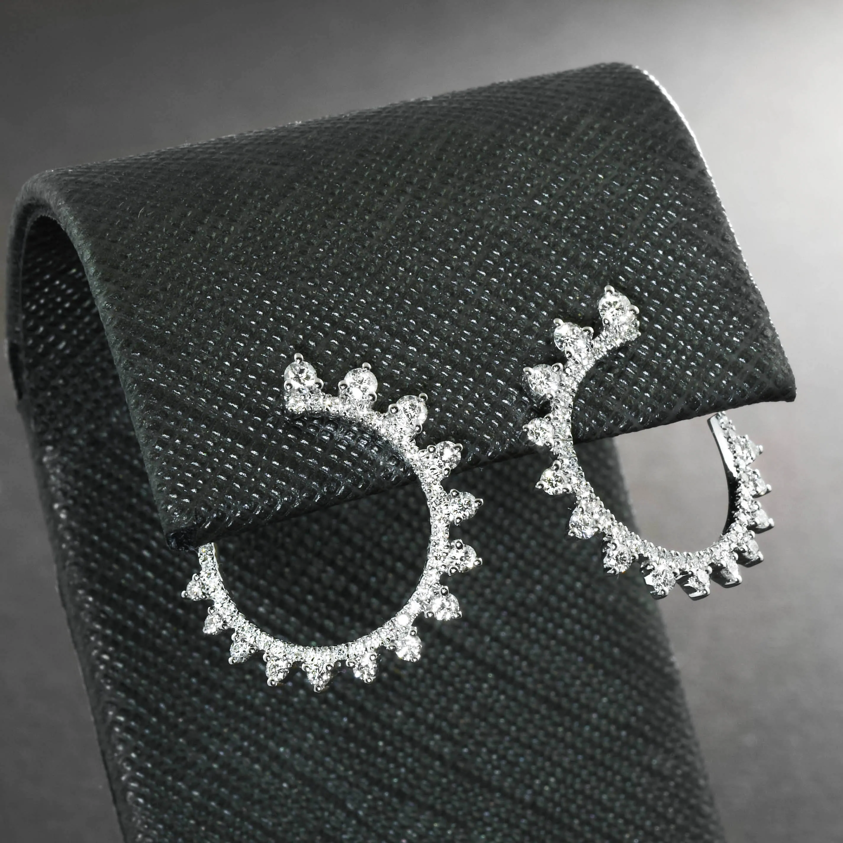 Unusual Diamond Hoops