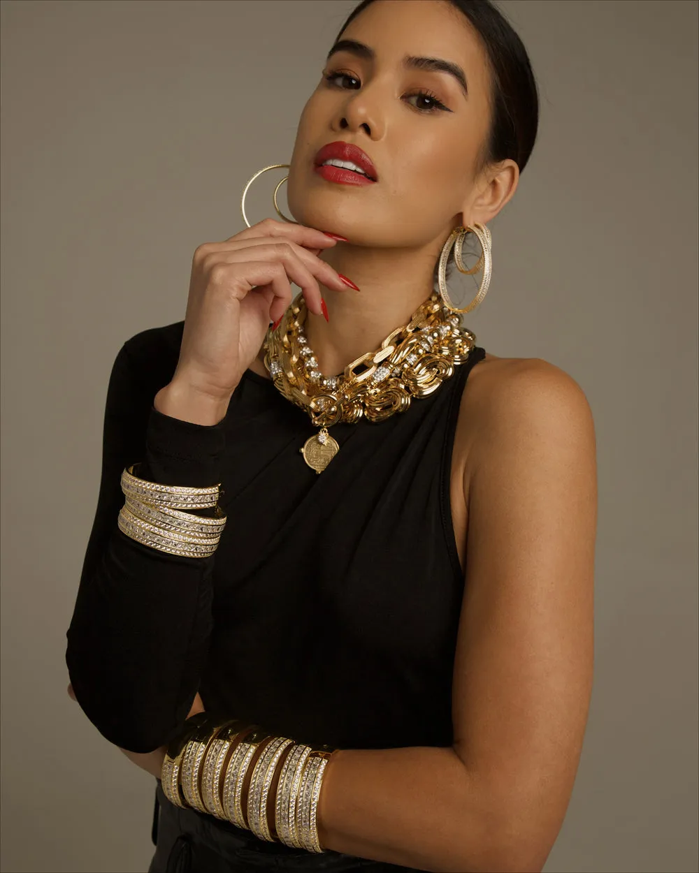 Ursula Hoops Gold XL