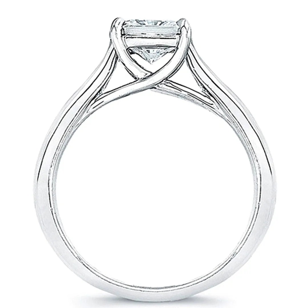 Vatche Channel-Set Princess Tapered X Prong Engagement Ring