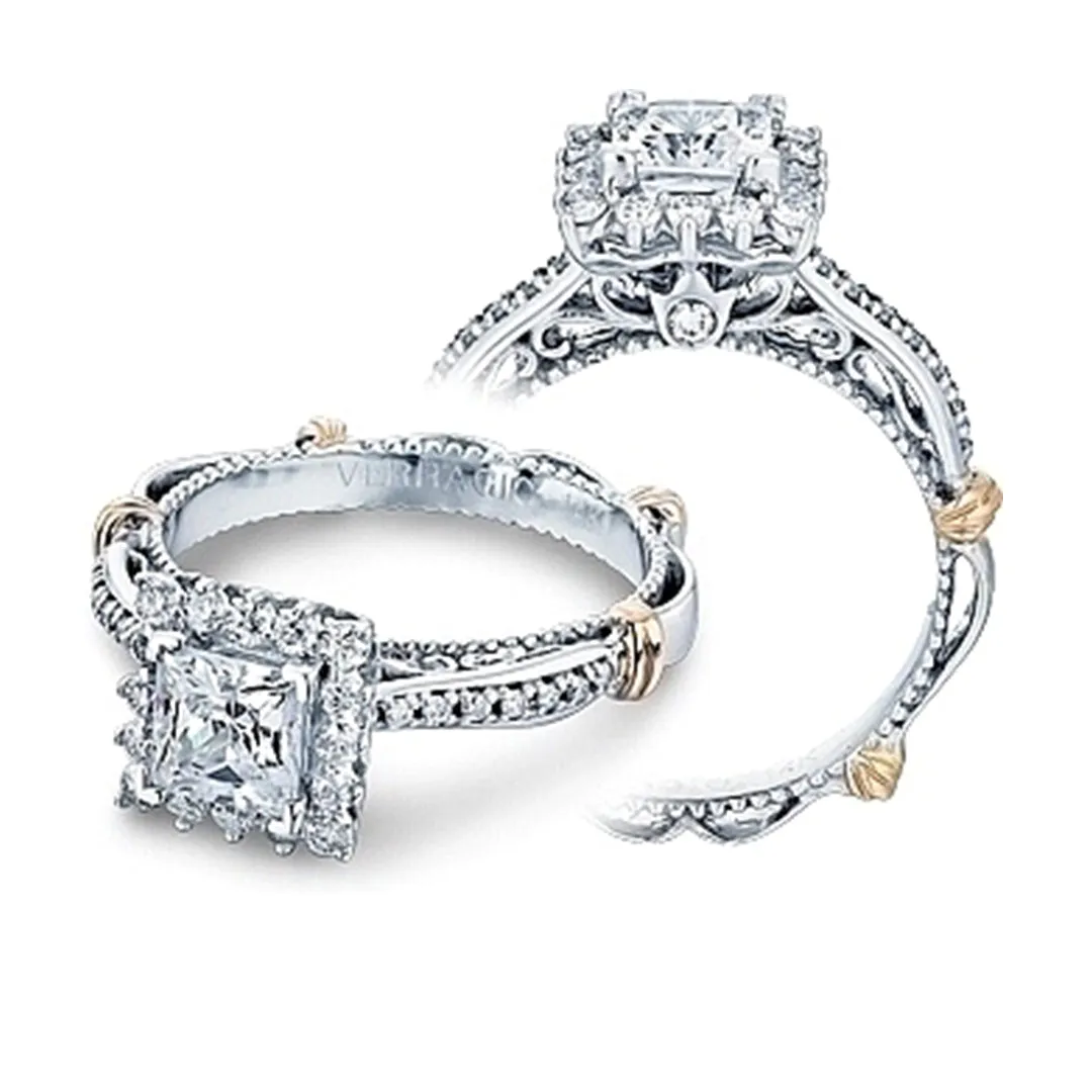 Verragio Halo Pave Diamond Engagement Ring