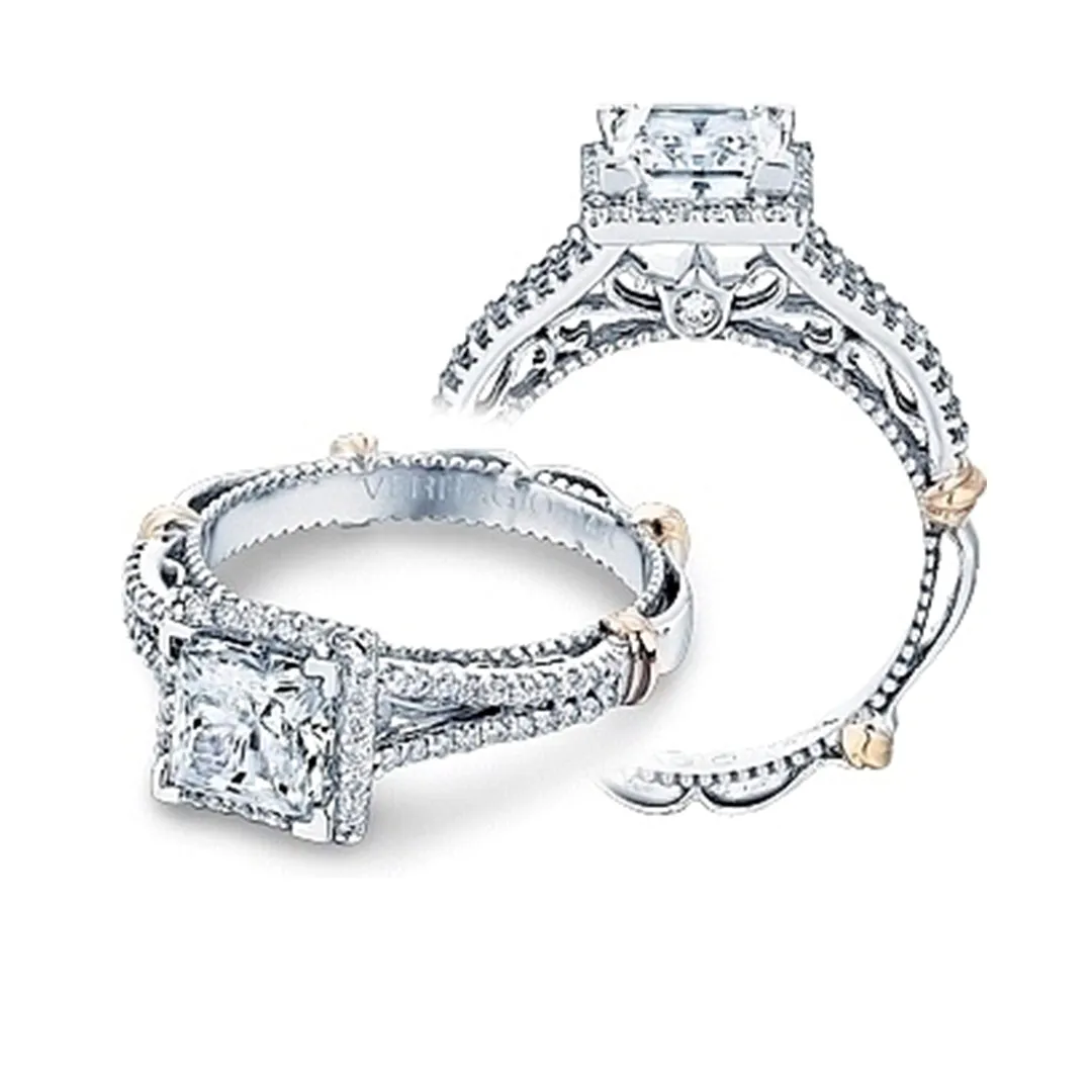 Verragio Halo Split Shank Engagement Ring
