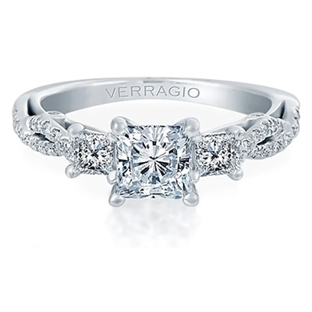 Verragio Three Stone Twist Engagement Ring