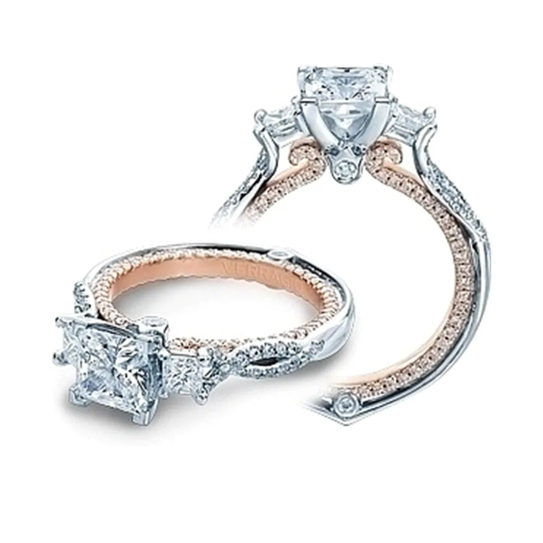 Verragio Three Stone Twist Engagement Ring