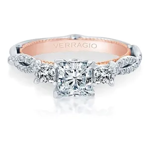 Verragio Three Stone Twist Engagement Ring