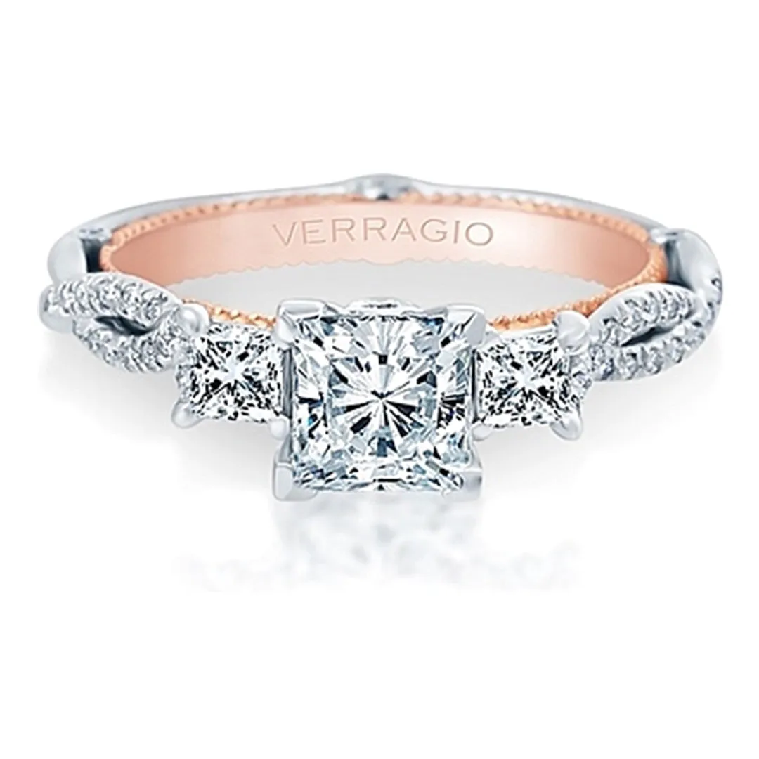 Verragio Three Stone Twist Engagement Ring