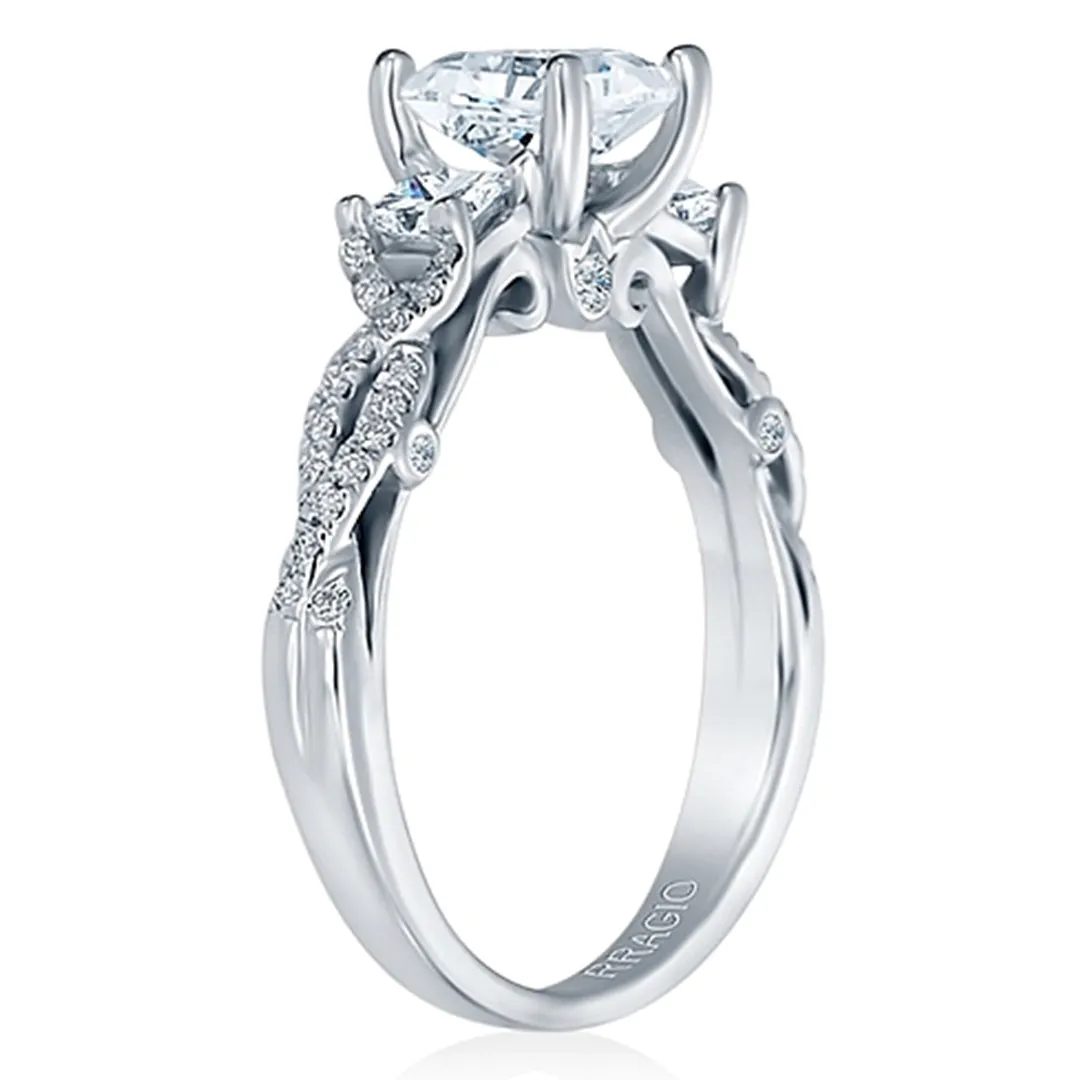 Verragio Three Stone Twist Engagement Ring