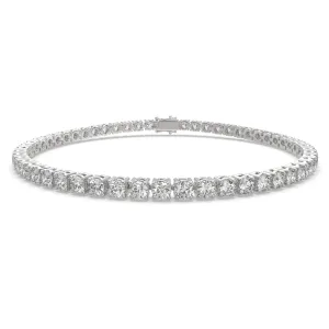 Vespera Round Cut Diamond Tennis Bracelet Prong Set (4 ctw)