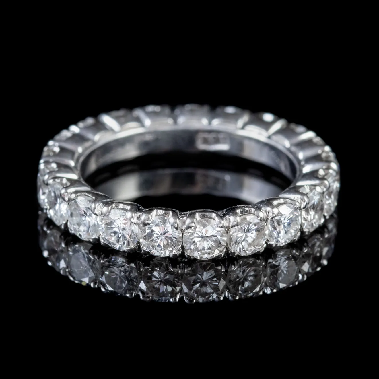 Vintage Diamond Full Eternity Ring 3.15ct of Diamond