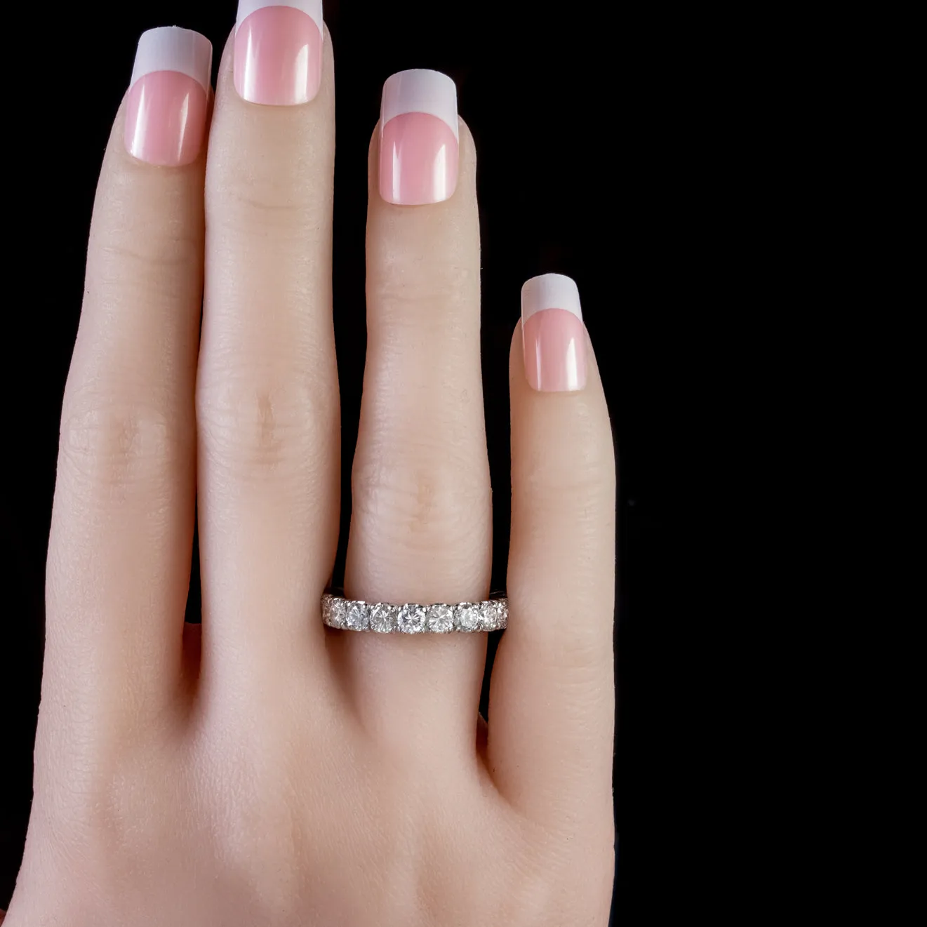 Vintage Diamond Full Eternity Ring 3.15ct of Diamond
