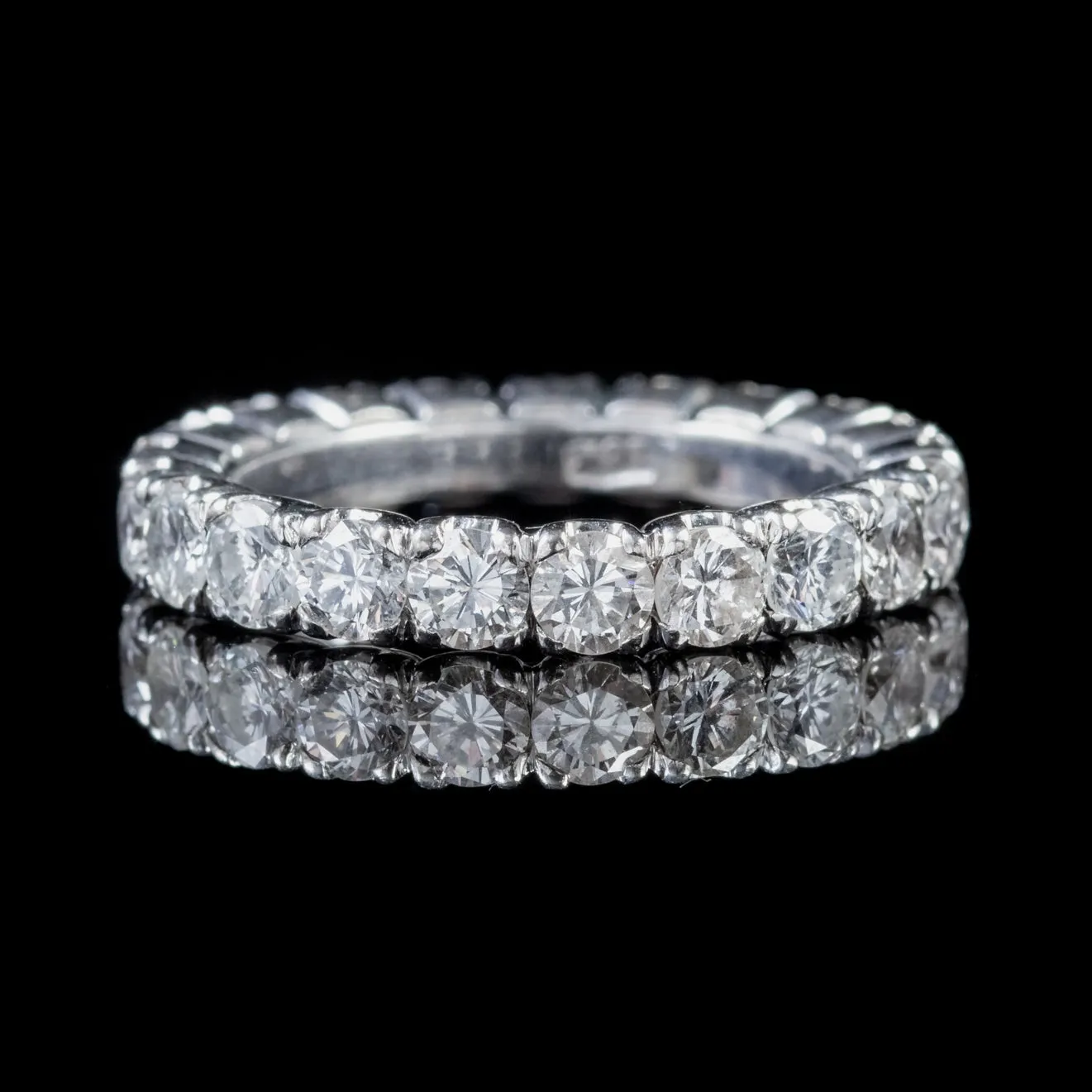 Vintage Diamond Full Eternity Ring 3.15ct of Diamond