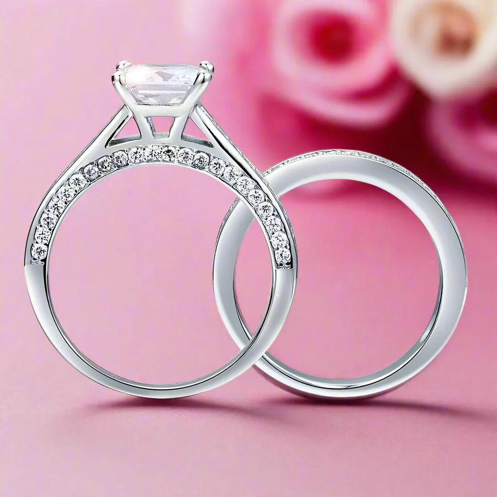 VIP Dream Ring- 1.5 Carat Princess Cut Wedding Ring Set