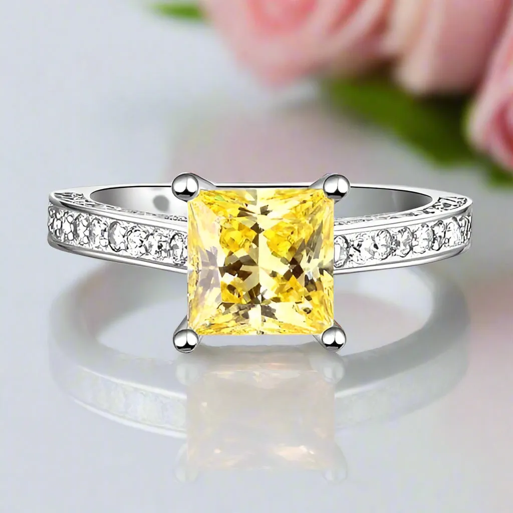 VIP Dream Ring- 1.5 Carat Princess Cut Wedding Ring Set