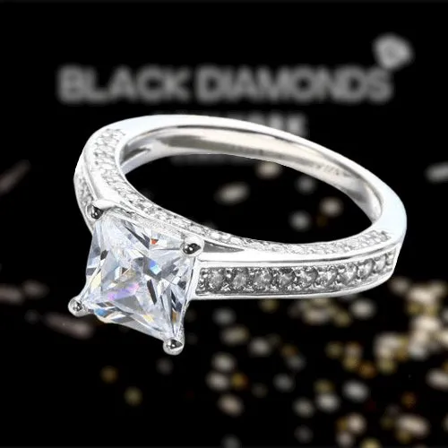 VIP Dream Ring- 1.5 Carat Princess Cut Wedding Ring Set