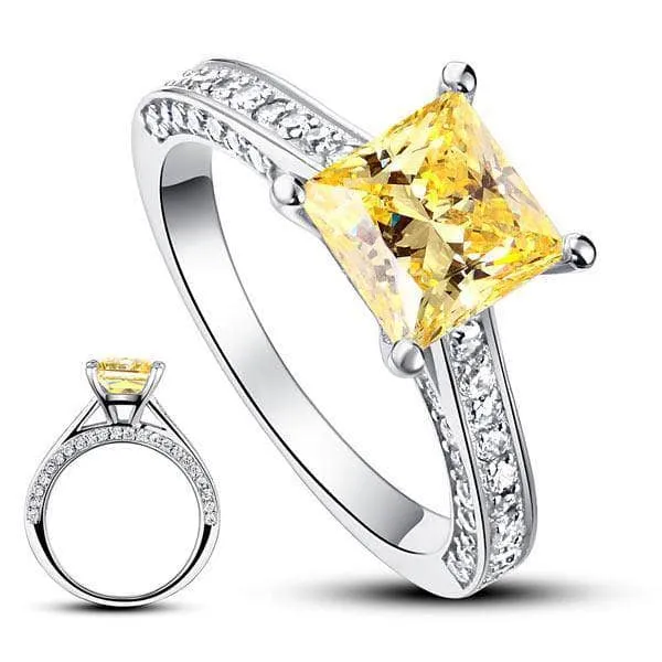 VIP Dream Ring- 1.5 Carat Princess Cut Wedding Ring Set