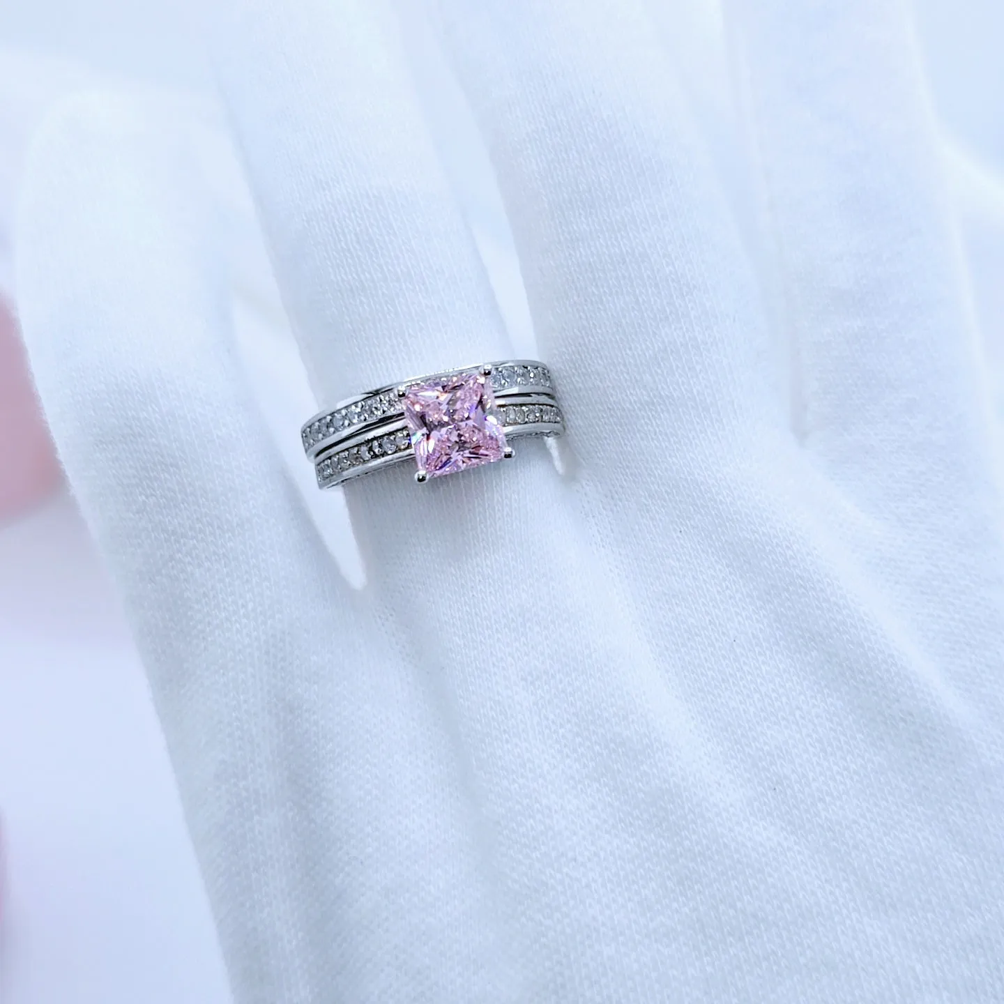 VIP Dream Ring- 1.5 Carat Princess Cut Wedding Ring Set