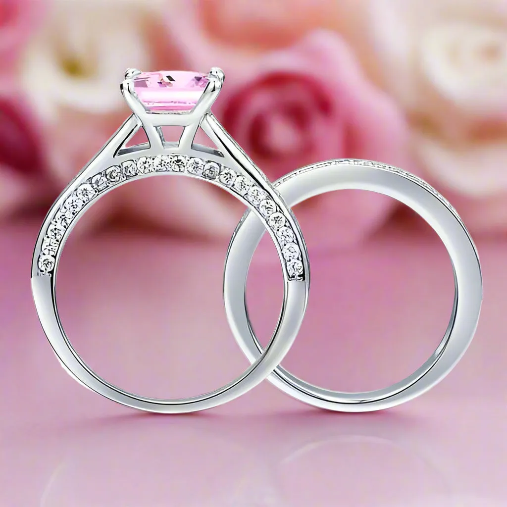 VIP Dream Ring- 1.5 Carat Princess Cut Wedding Ring Set