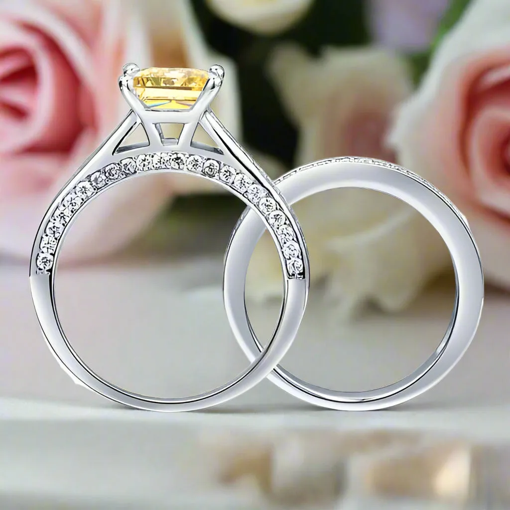 VIP Dream Ring- 1.5 Carat Princess Cut Wedding Ring Set
