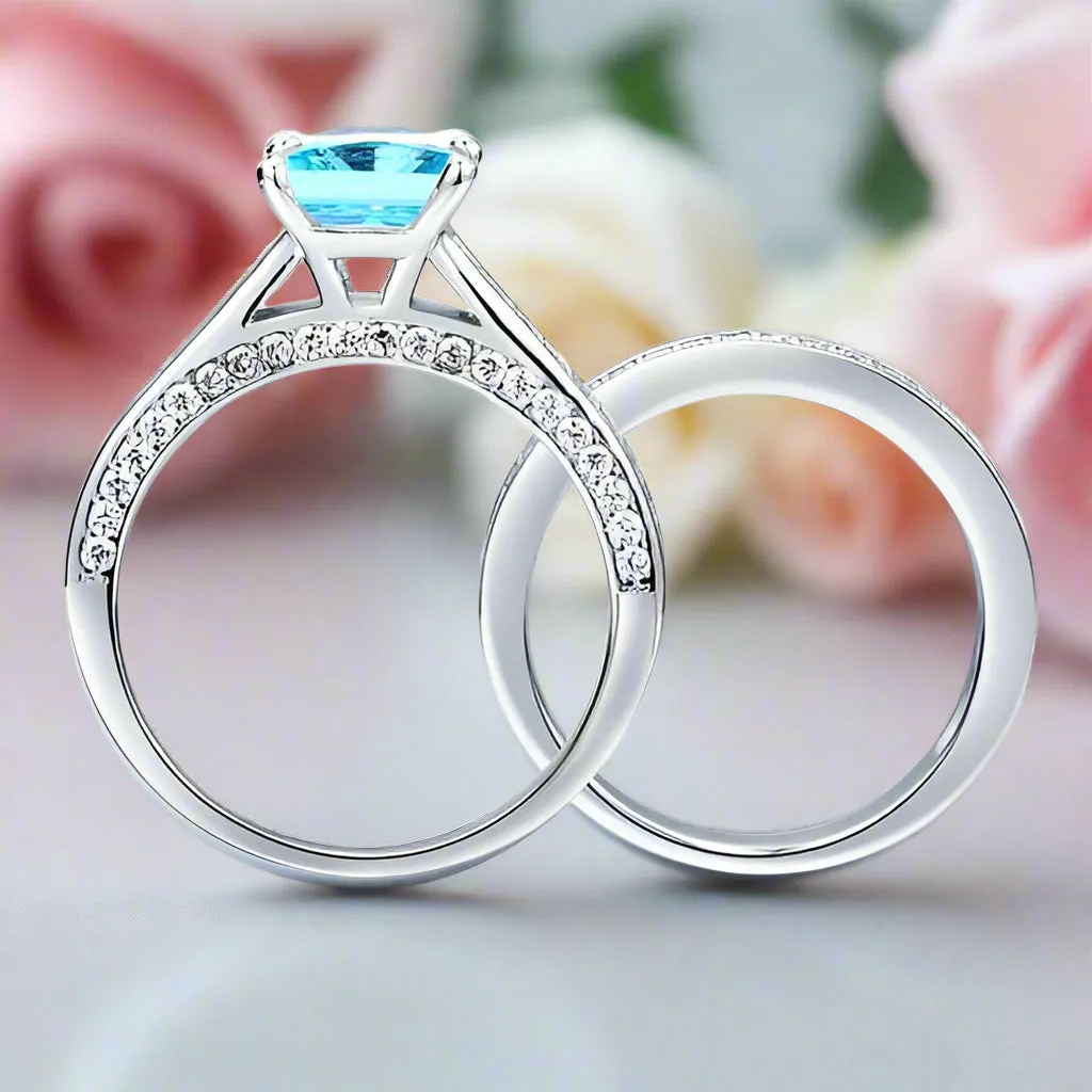 VIP Dream Ring- 1.5 Carat Princess Cut Wedding Ring Set