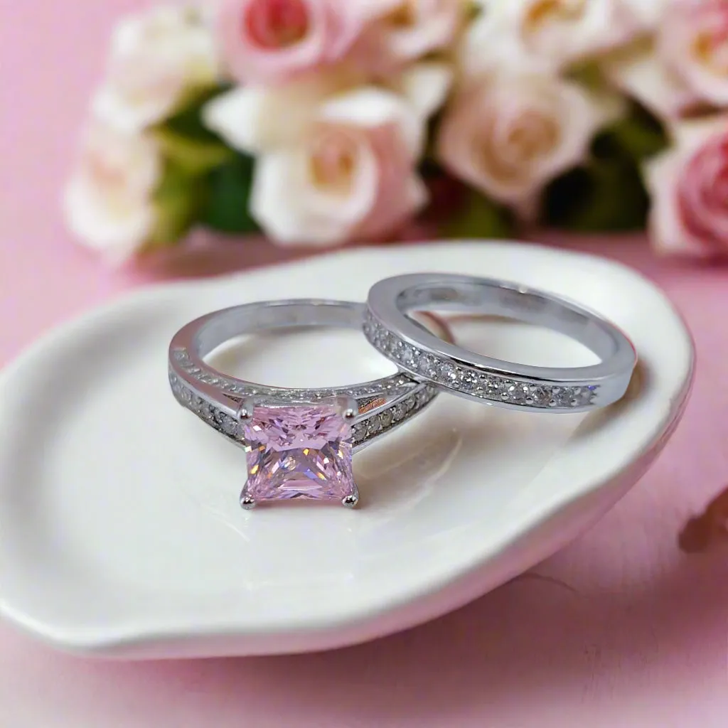 VIP Dream Ring- 1.5 Carat Princess Cut Wedding Ring Set