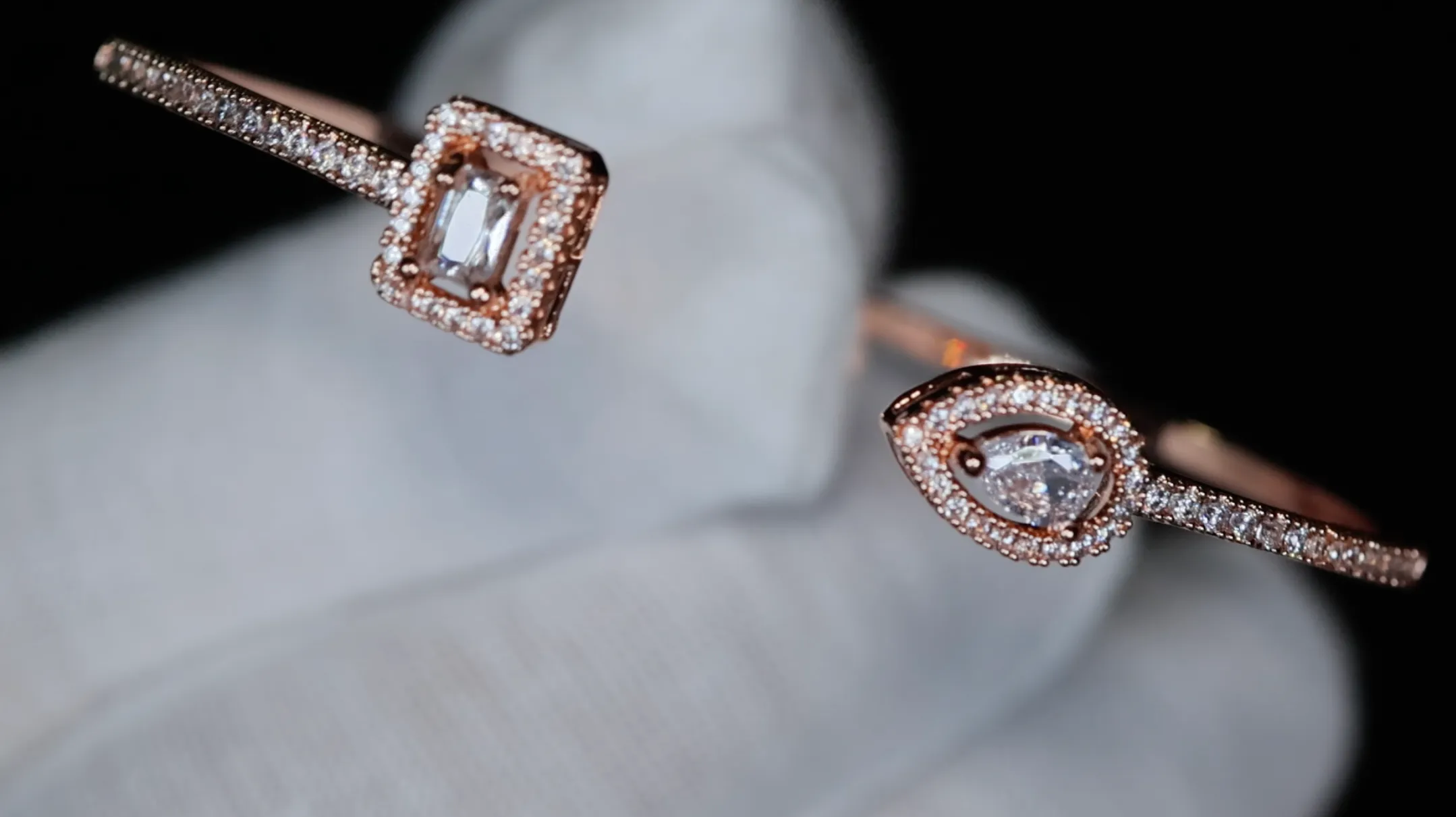 Womens Diamond Bracelet | Rose Gold Diamond Bracelet