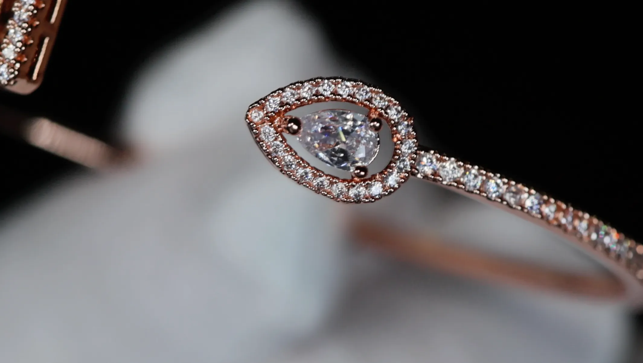 Womens Diamond Bracelet | Rose Gold Diamond Bracelet