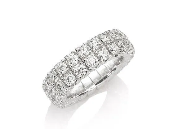 Xpandable Collection Full Eternity Two Row Band