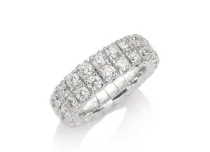 Xpandable Collection Full Eternity Two Row Band