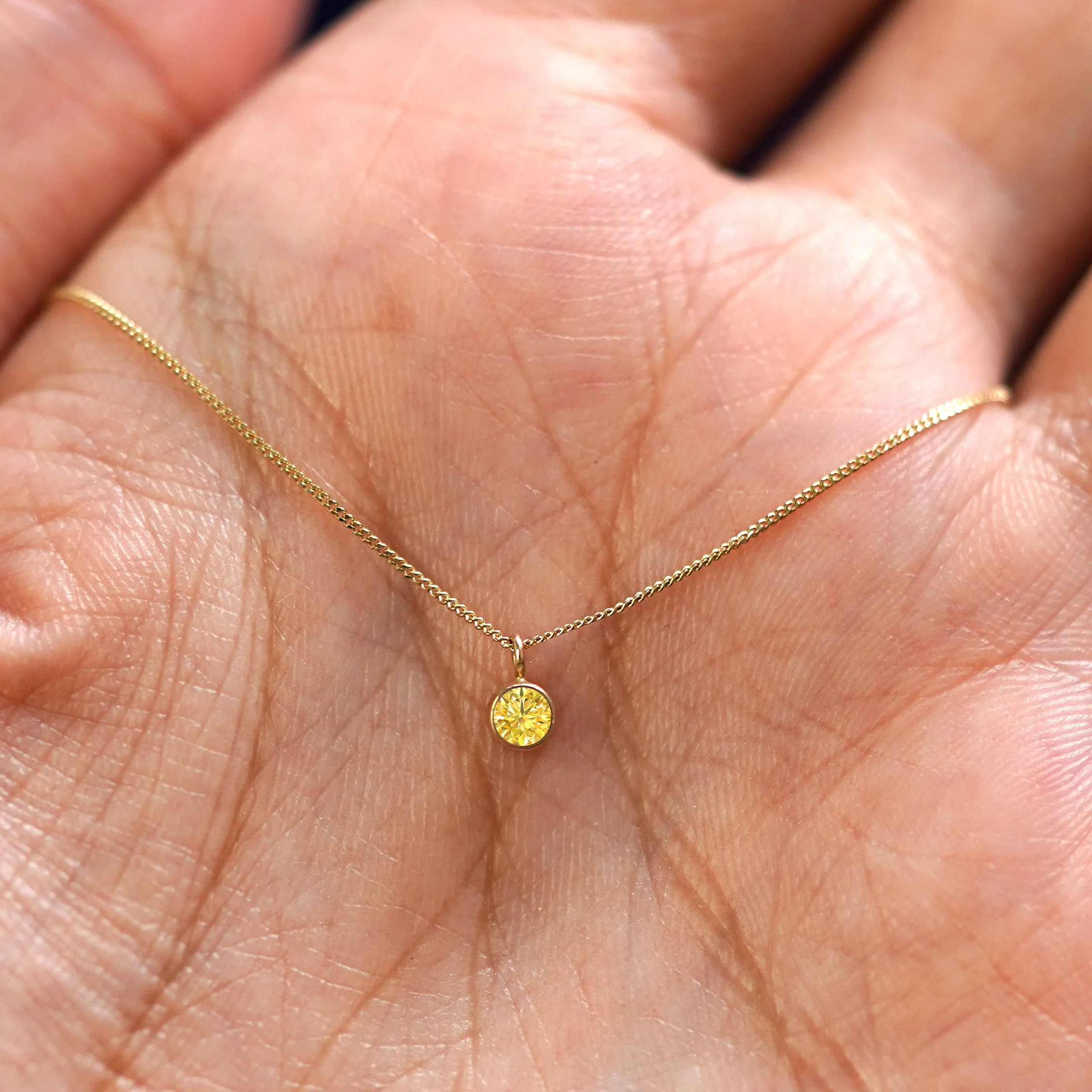 Yellow Diamond Necklace
