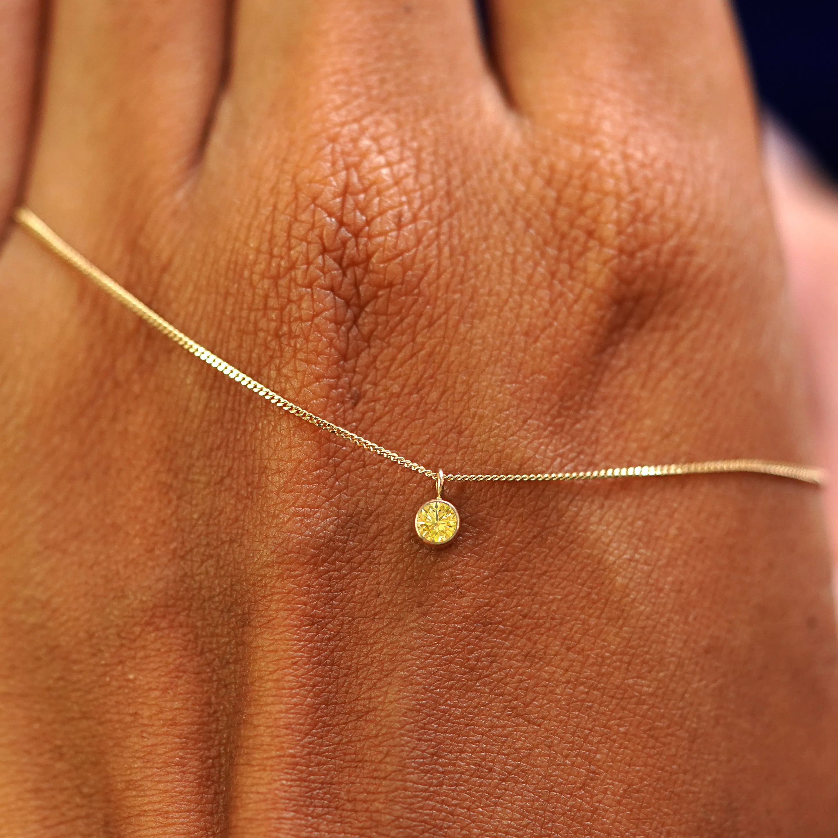 Yellow Diamond Necklace