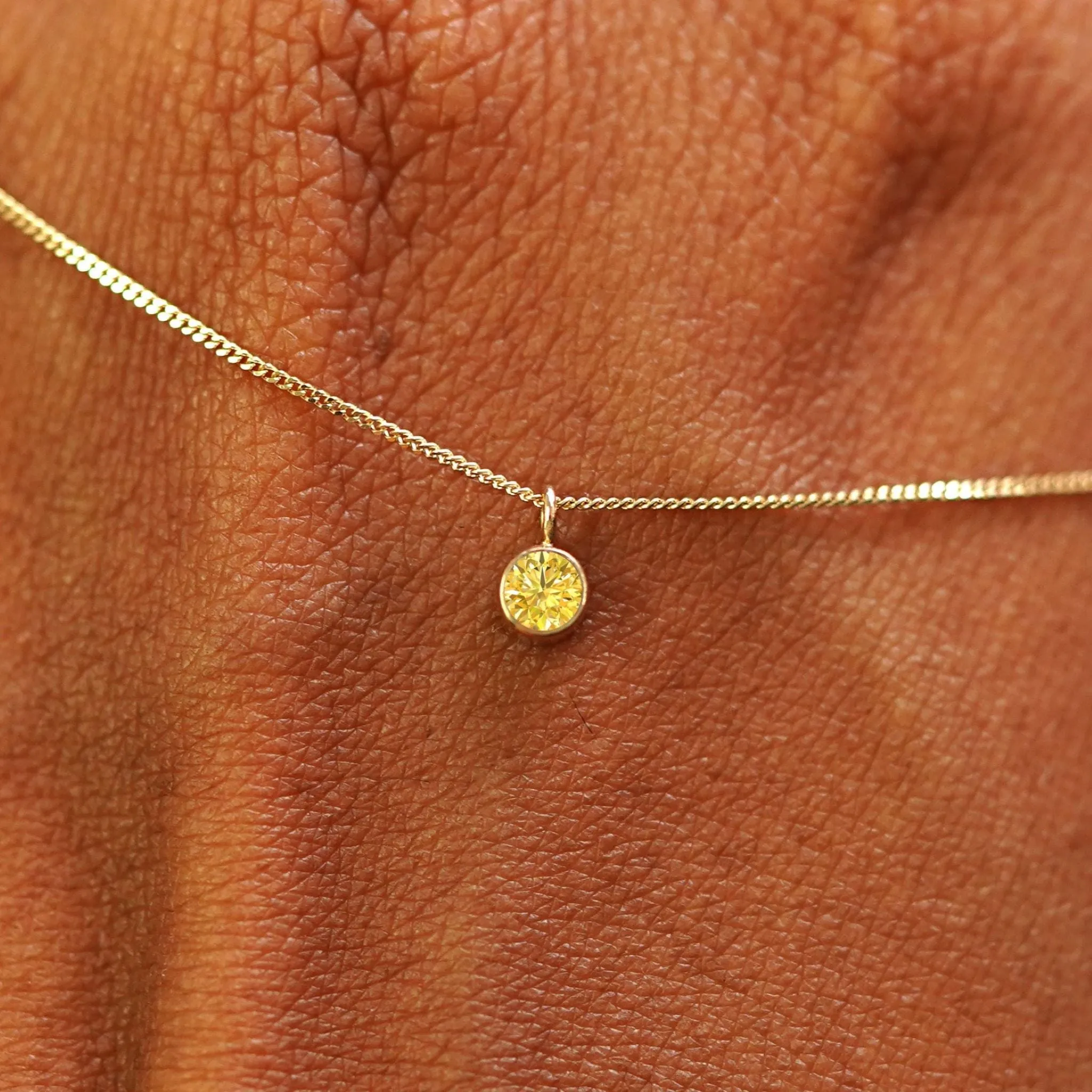 Yellow Diamond Necklace