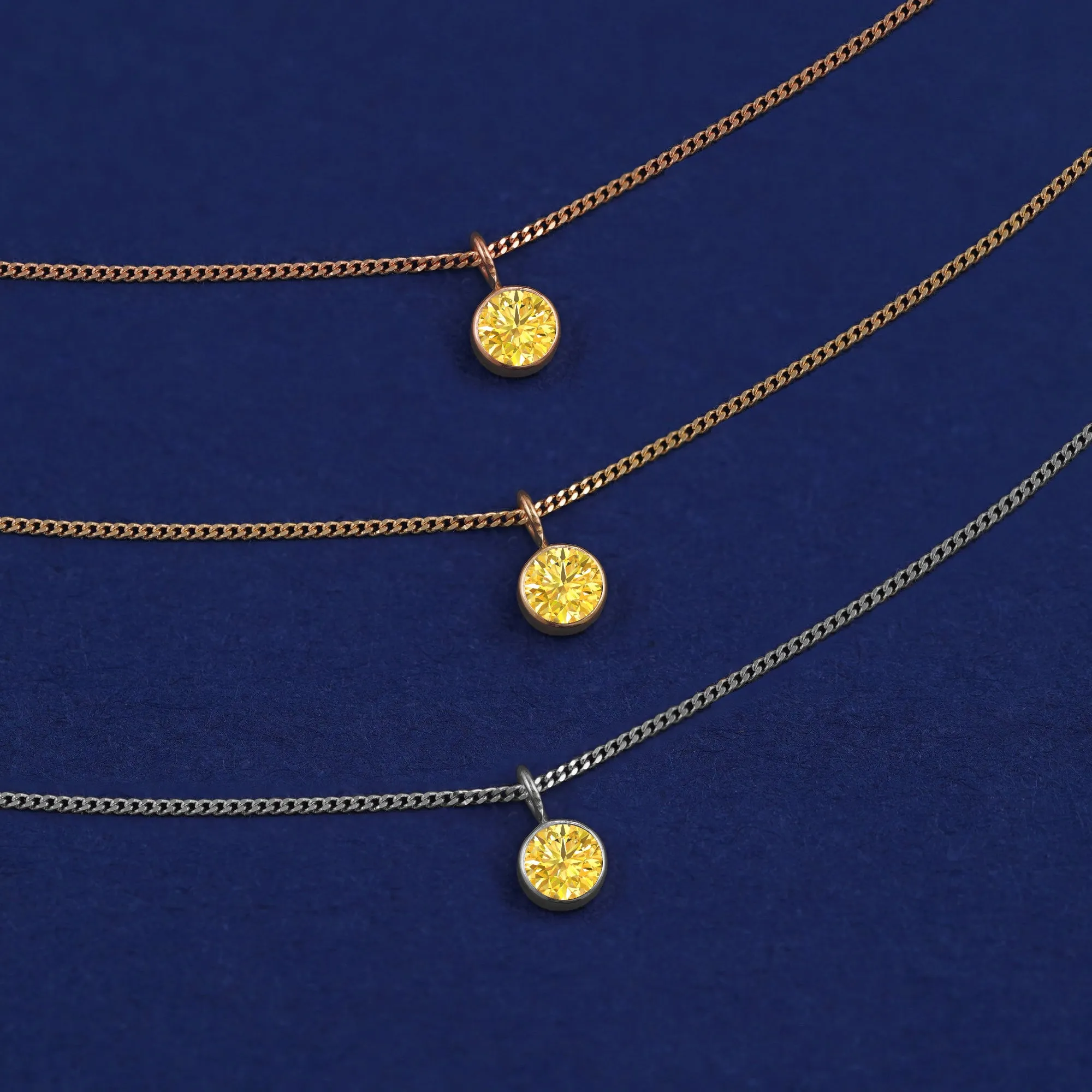 Yellow Diamond Necklace